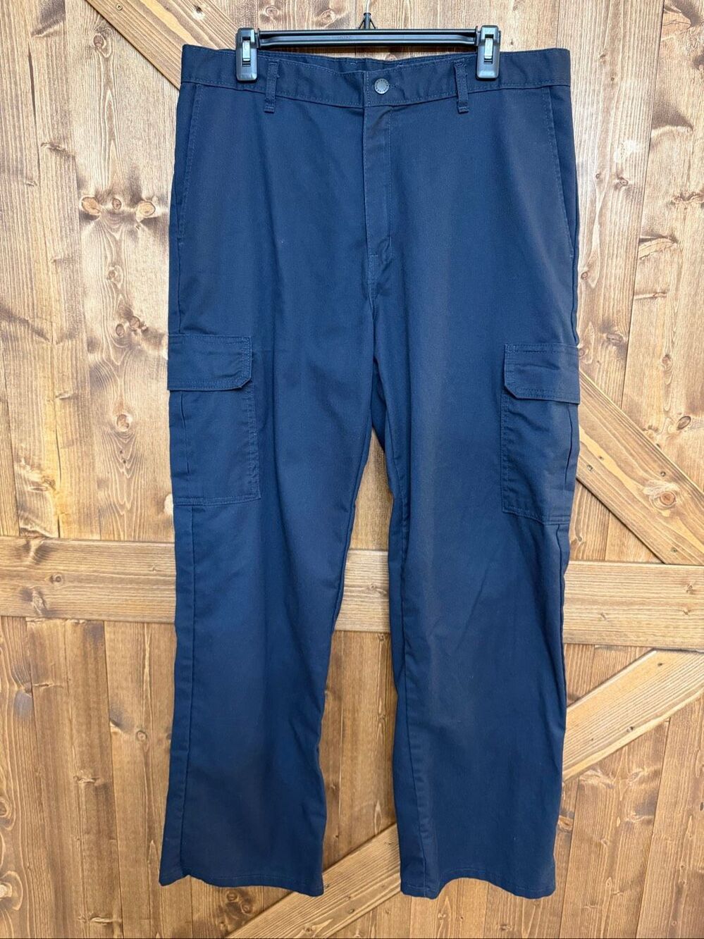 Dickies Men’s 36x32 Navy Blue Cargo Work Pants Relaxed Fit Utility (9449)